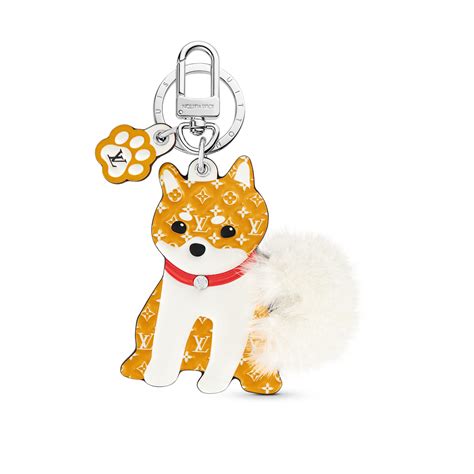 louis vuitton shiba keychain|louis vuitton handbag charms.